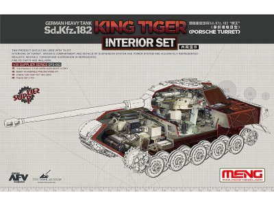 German Heavy Tank Sd.Kfz.182 King Tiger (Porsche Turret) Interior Set