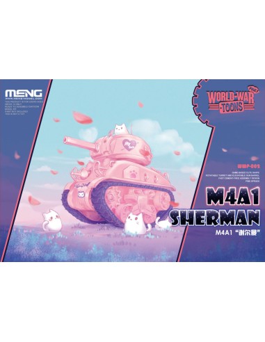 M4A1 Sherman (Cartoon Model,Pink Color)