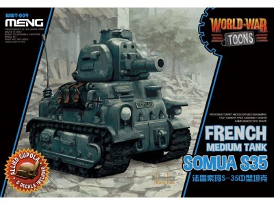 French Medium Tank Somua S-35 (Cartoon Model)