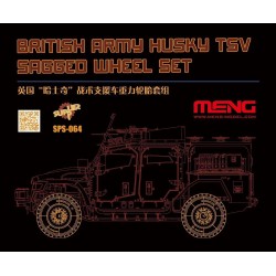 British Army Husky TSV Sagged Wheel Set (Resin)