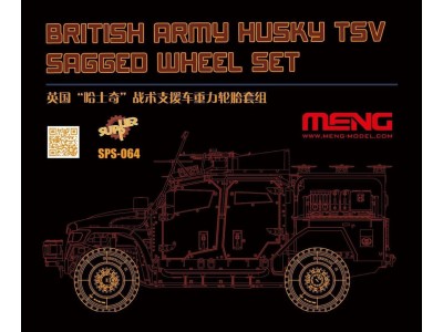 British Army Husky TSV Sagged Wheel Set (Resin)