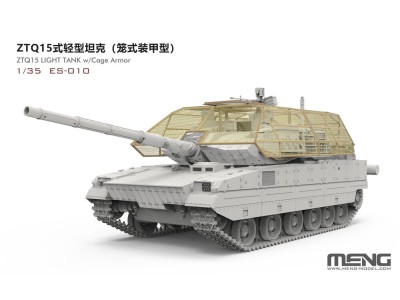 ZTQ15 Light Tank w/Cage Armor (incl. 3D printed cage frame, PE grilles, camouflage decals)