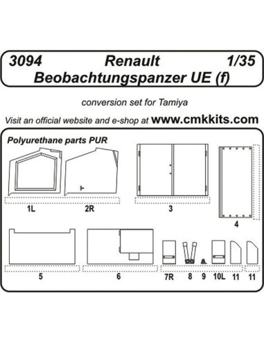 Renault Beobachtungspanzer UE (f) für Tamiya...