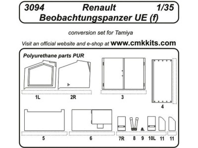 Renault Beobachtungspanzer UE (f) für Tamiya Bausatz