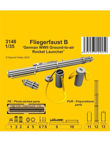 Fliegerfaust B German WWII ground-to-air rocket...
