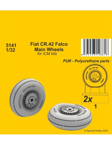 Fiat CR.42 Main Wheels (ICM kit)