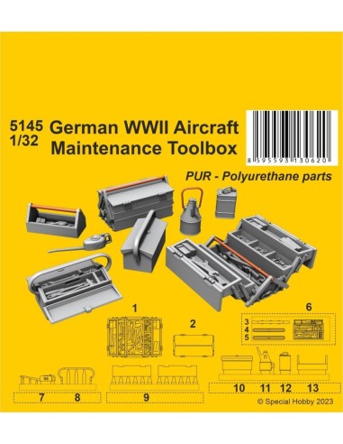 German WWII Aircraft Maintenance Toolbox 1/32