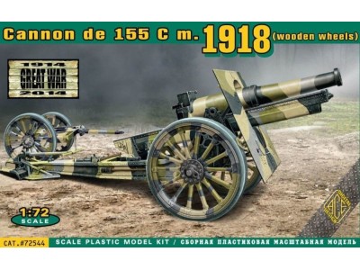 Cannon de 155 C m.1918 (wooden wheels)
