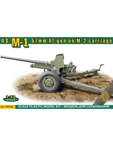 US M-1 57mm AT gun on M-2 carriage