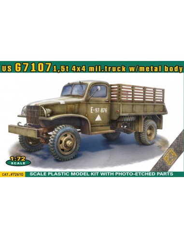 US G7107 1,5t 4x4 army truck w/metal body