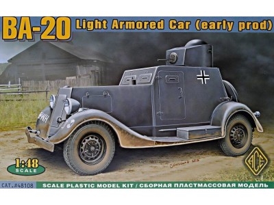 BA-20 light armored car, early prod.