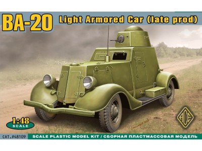 BA-20 light armored car,late prod.