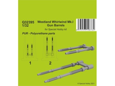 Westland Whirlwind Mk.I Gun Barrels