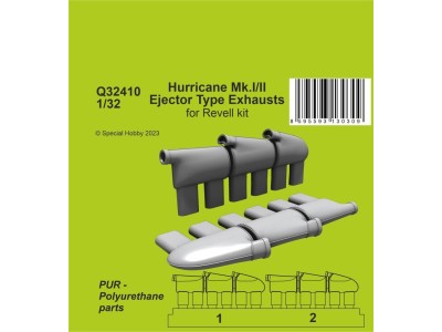 Hurricane Mk.I/II Ejector Type Exhausts 1/32