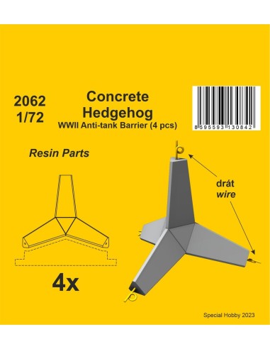 Concrete Hedgehog - WWII Anti-tank Barrier (4...