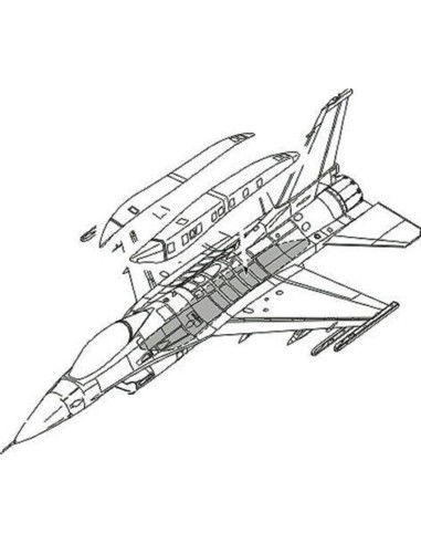 F-16C Conformal Fuel Tank armament für Academy...
