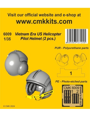 Vietnam Era US Helicopter Pilot Helmet (2 pcs.)...