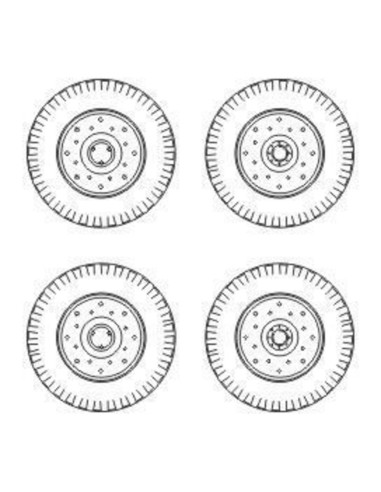 Chevrolet C.15A wheels small type 9x16 (Dunlop)