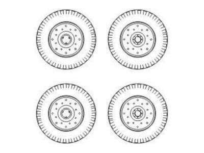 Chevrolet C.15A wheels small type 9x16 (Dunlop)