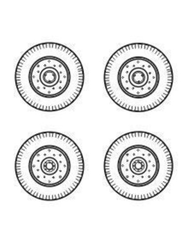 Chevrolet C.15A wheels small type 9x16 (Firestone)