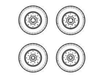Chevrolet C.15A wheels small type 9x16 (Firestone)