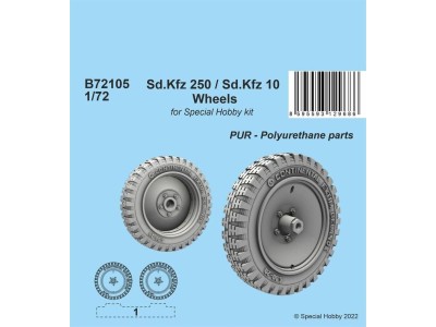 Sd.Kfz 250 / Sd.Kfz 10 Wheels 1/72