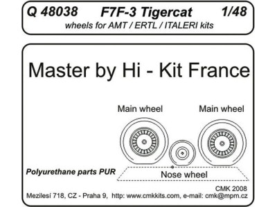 F7F-3 tigercat wheels für Revell Bausatz