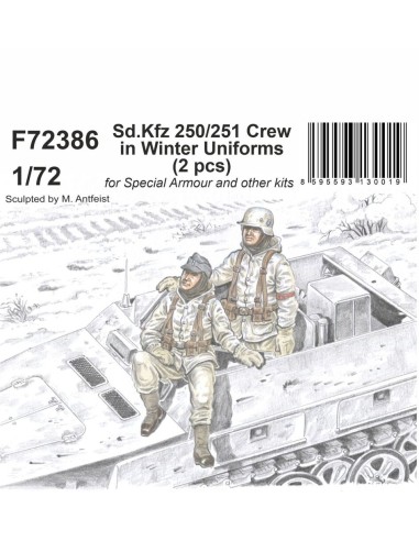 Sd.Kfz 250/251 Crew in Winter Uniforms 1/72