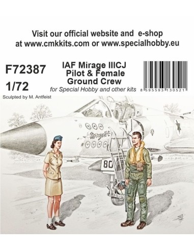 IAF Mirage IIICJ Pilot & Female Ground Crew