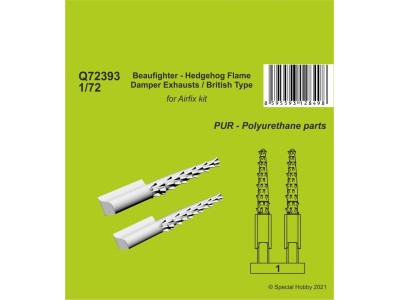 Beaufighter - Hedgehog Flame Damper Exhausts / British Type