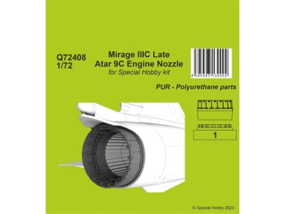 Mirage IIIC Late - Atar 9C Engine Nozzle 1/72