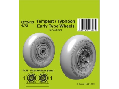 Tempest/Typhoon Early type Wheels 1/72