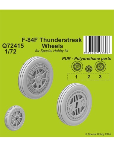 F-84F Thunderstreak Wheels 1/72 / for Special...