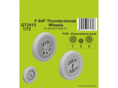 F-84F Thunderstreak Wheels 1/72 / for Special Hobby kits