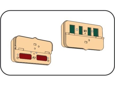 German WWII distance rear lights NOTEK