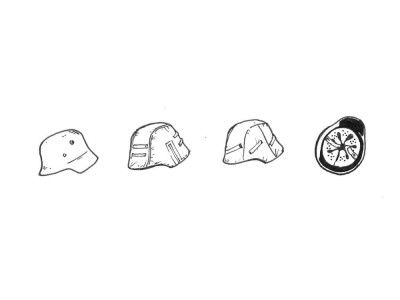 German WWII Helmets (6pcs)
