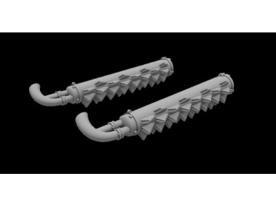Beaufighter Mk.21 - Hedgehog Flame Damper Exhausts / Aussie Type