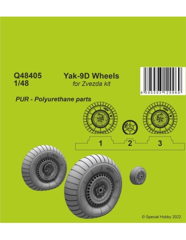 Yak-9D Wheels