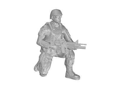 Kneeling Soldier (on right knee)US Army Infantry Squad 2nd Division f.M1126