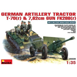 German Artillery Tractor T-70 & Gun FK 288 w/crew