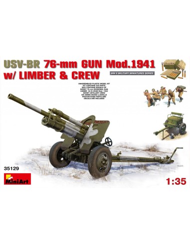 USV-BR 76-mm Gun Mod.1941 w/Limber & Crew