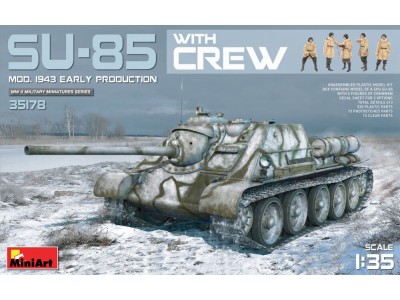 SU-85 Mod. 1943 (Early Production) w/Crew