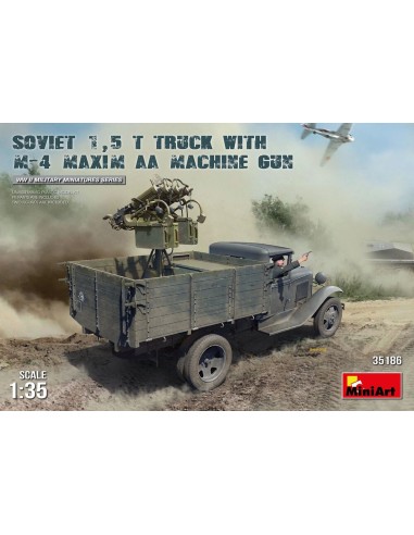 Soviet 1,5 t Truck w/ M-4 Maxim AA Machine Gun