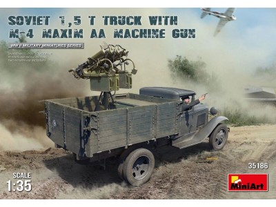 Soviet 1,5 t Truck w/ M-4 Maxim AA Machine Gun