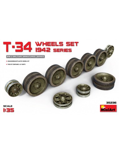T-34 Wheels Set. 1942 Series