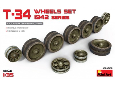 T-34 Wheels Set. 1942 Series