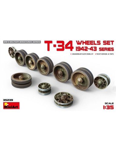 T-34 Wheels Set. 1942-43 Series