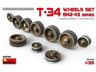 T-34 Wheels Set. 1942-43 Series