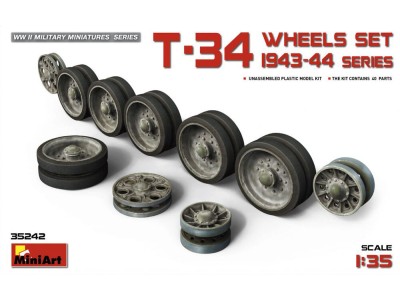 T-34 Wheels Set. 1943-44 Series