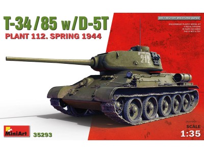 T-34-85 w/D-5T. Plant 112. Spring 1944